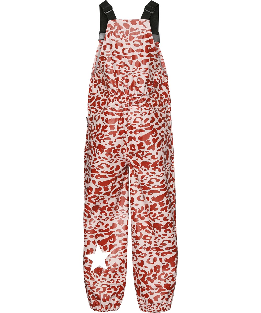 Wade - Leo Red - Recyceltes Regen-Set mit Leopardendruck