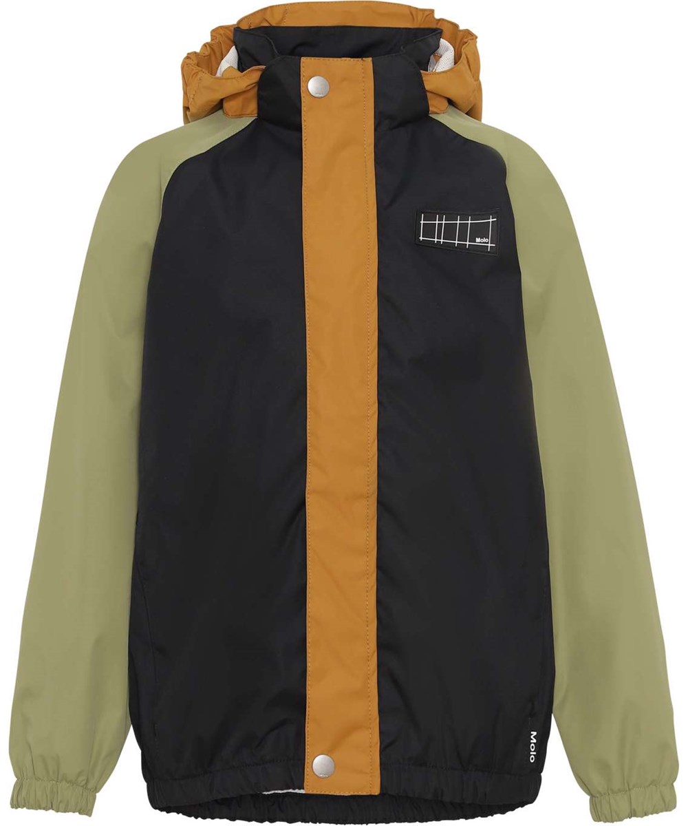 Waiton - Black Block - Leichte und atmungsaktive Regenjacke im Farbmix