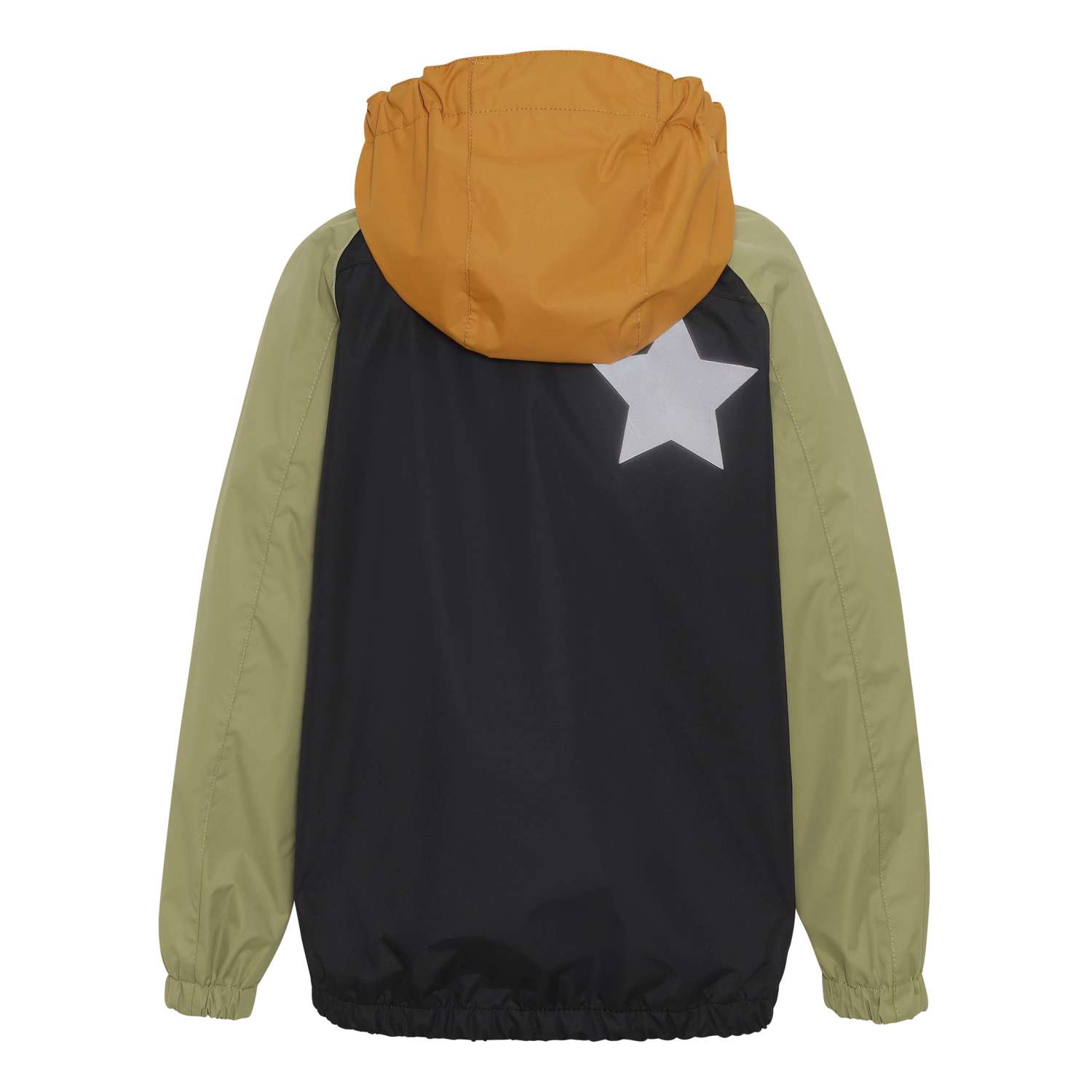 Waiton Black Block Leichte und atmungsaktive Regenjacke im