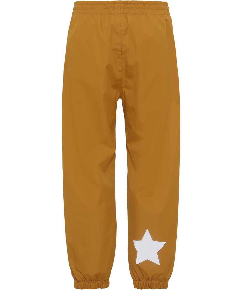 Waits - Almond - Leichte und atmungsaktive Regenhose in Goldgelb