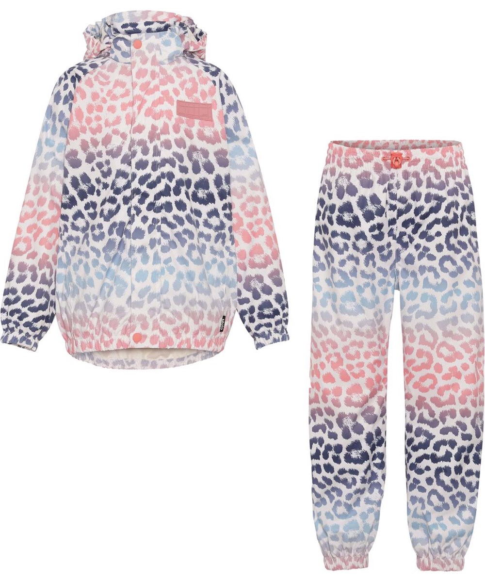 Whalley - Jaguar Stripe - Leichtes und atmungsaktives Regenset in mehrfarbigem Tiere-Print