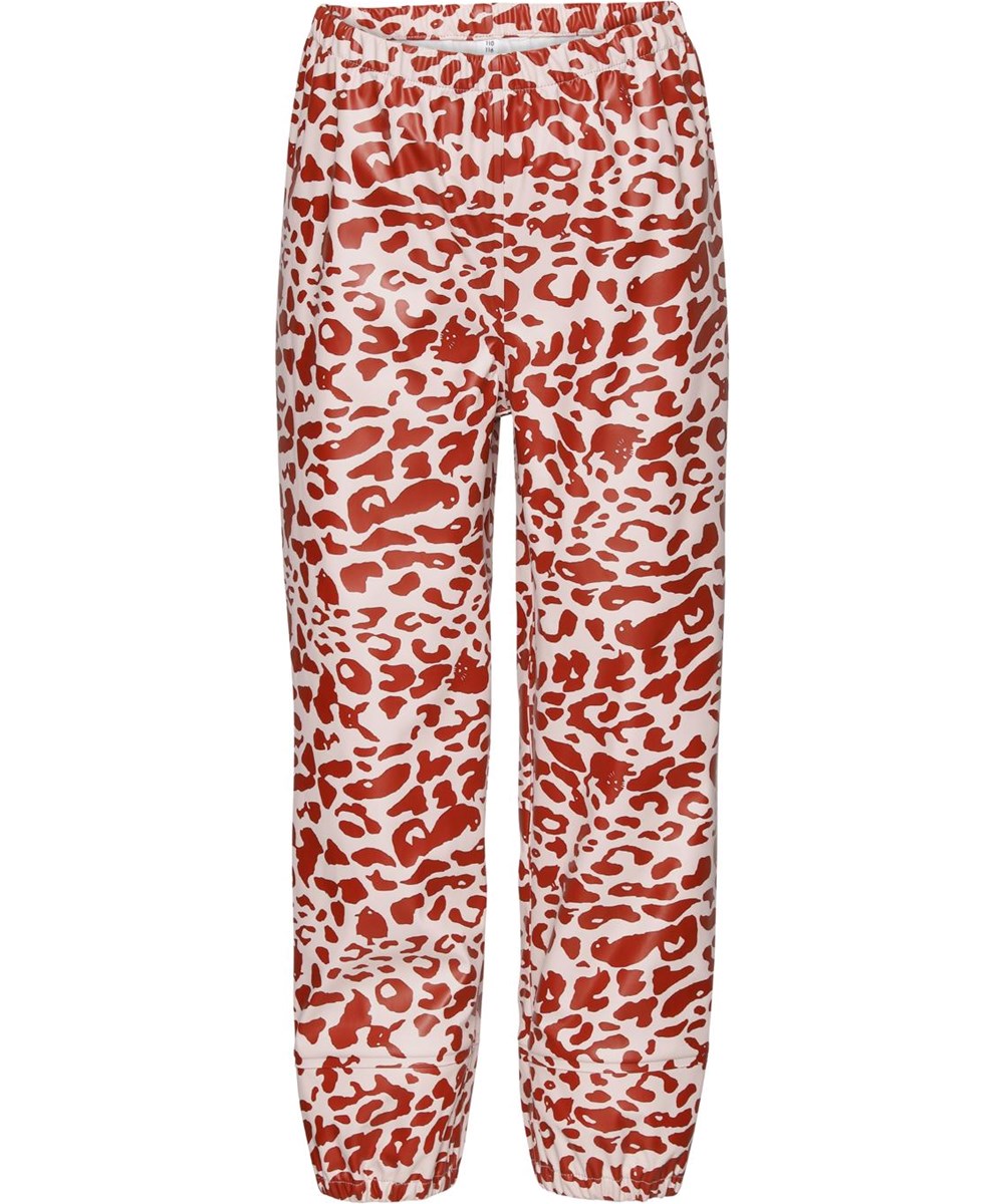 Zet - Leo Red - Recyceltes Regen-Set mit Leopardendruck