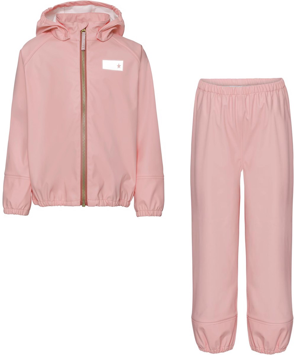 Zet - Rosequartz - Recyceltes rosa Regen-Set