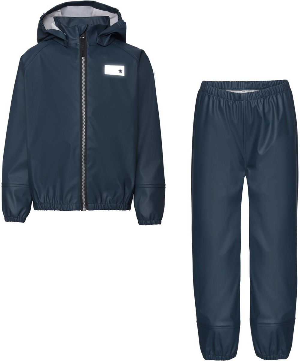 Zet - Summer Night - Recyceltes blaues Regen-Set