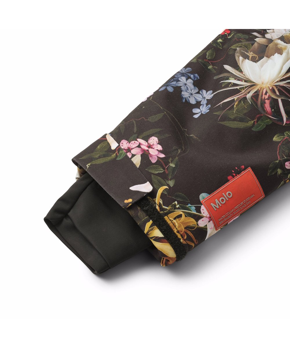 Hux - Paisley Flowers - Wind- und wasserdichter Schneeanzug mit farbenfrohem Blumendruck für einen kalten Winter oder Skiurlaub aus recyceltem Polyester und gefüttert mit 3M™ Thinsulate™.