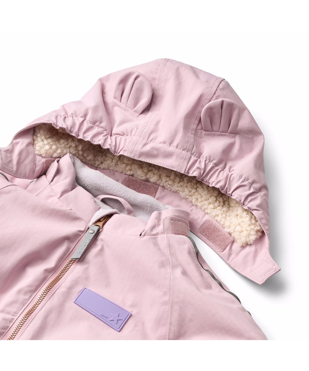 Hyde - Blue Pink - Wasserabweisender rosa Schneeanzug für die Kleinen aus recyceltem Nylon.