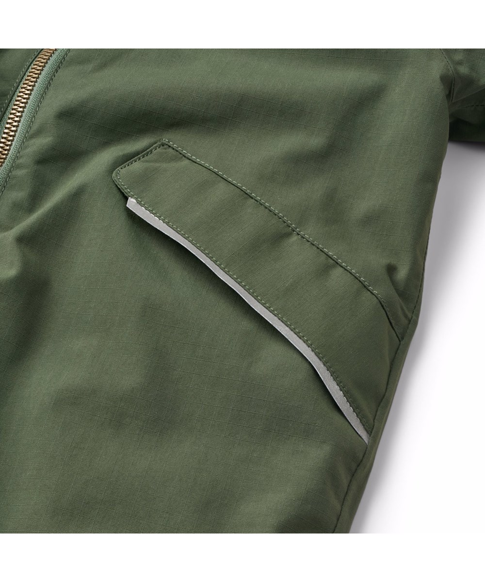 Hyde - Dark Forest - Wasserabweisender dunkelgrüner Schneeanzug für die Kleinen aus recyceltem Nylon.