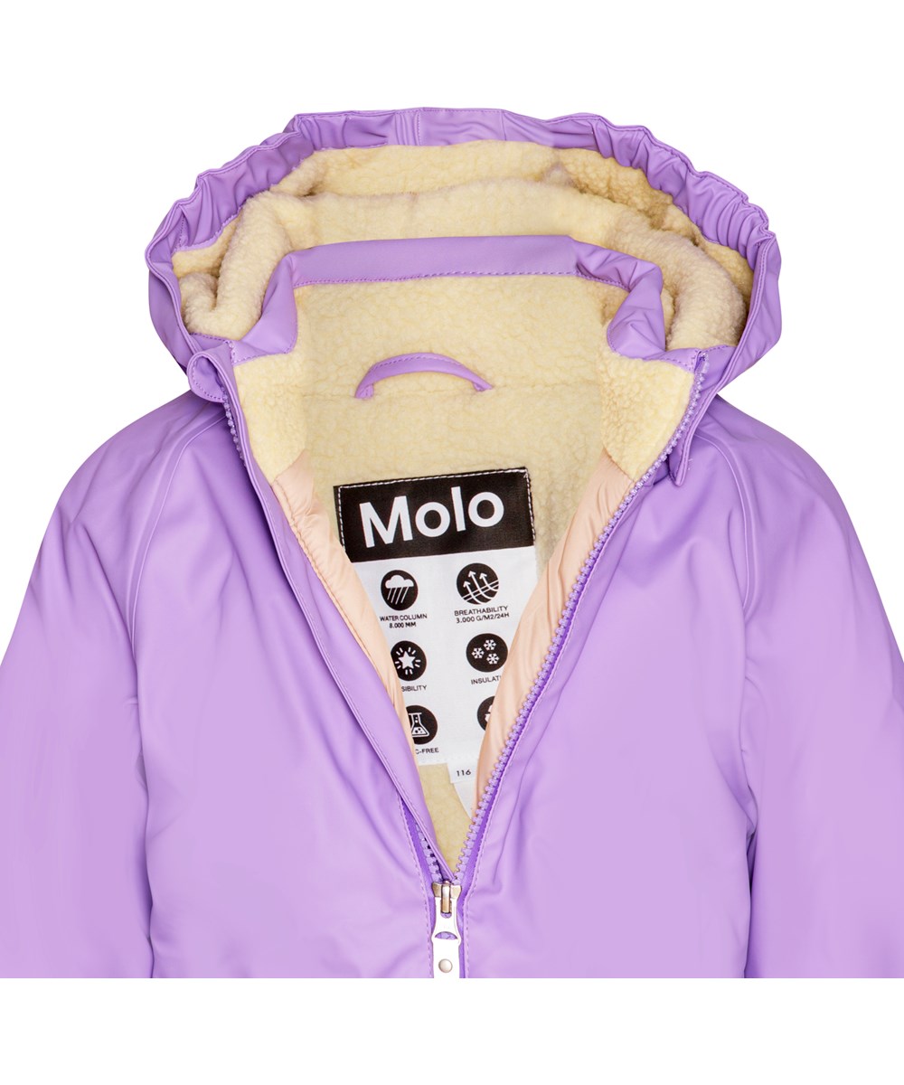 Paco - Violet Sky - Recycelter Unisex-Gummi-Schneeanzug in Helllila