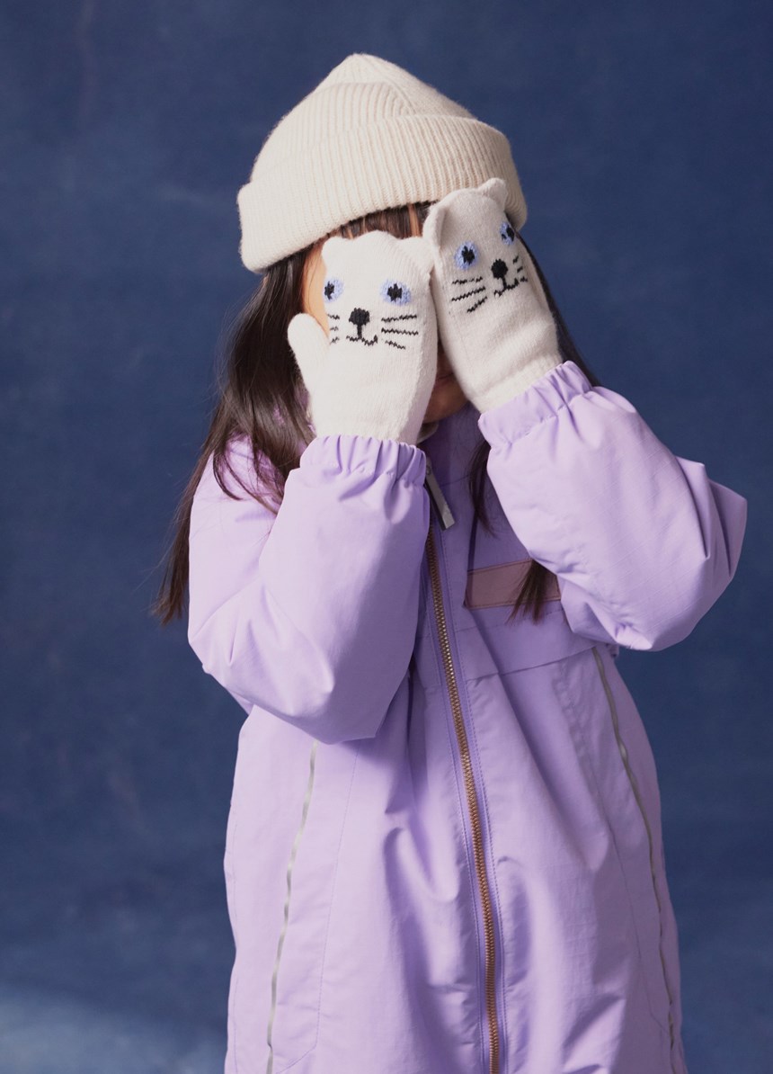 Pingo - Viola - Lila Schneeanzug für Kinder aus recyceltem Polyester.