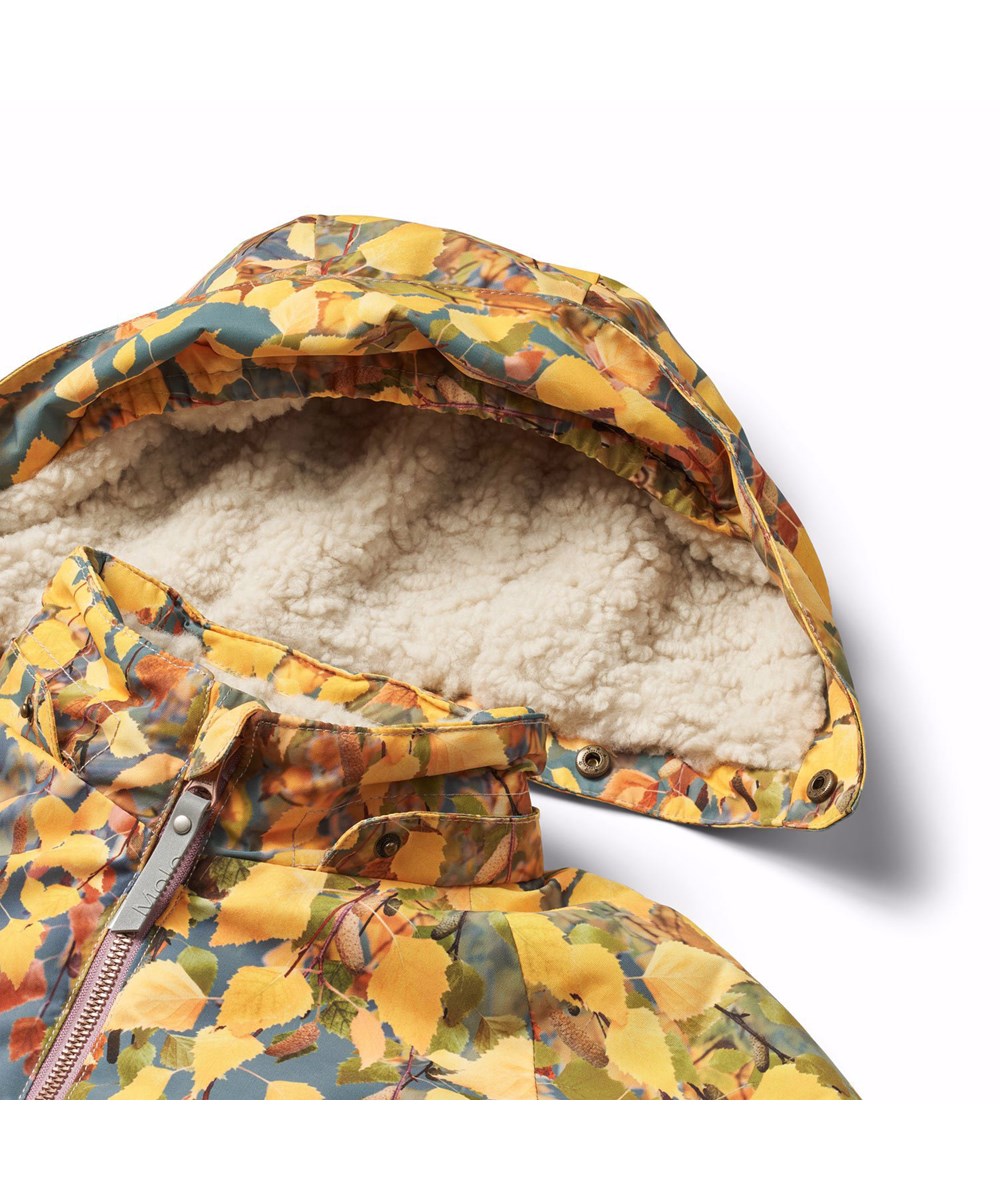 Polar - Dreamy Forest - Kinder-Schneeanzug aus recyceltem Polyester mit Pferdedruck.