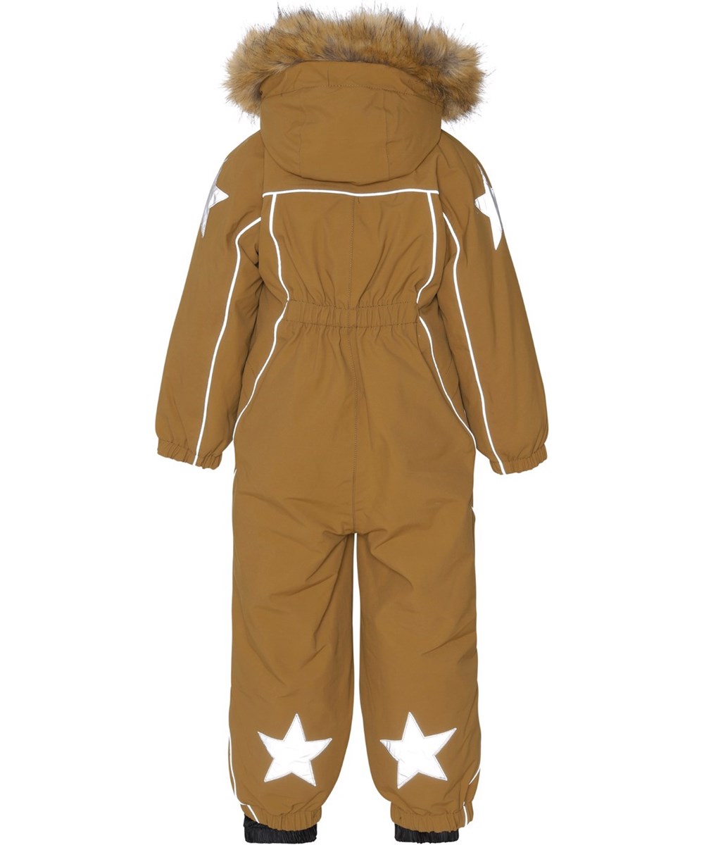 Polaris Fur - Earthy - Recycelter Fliegeranzug in Braun und Pelz