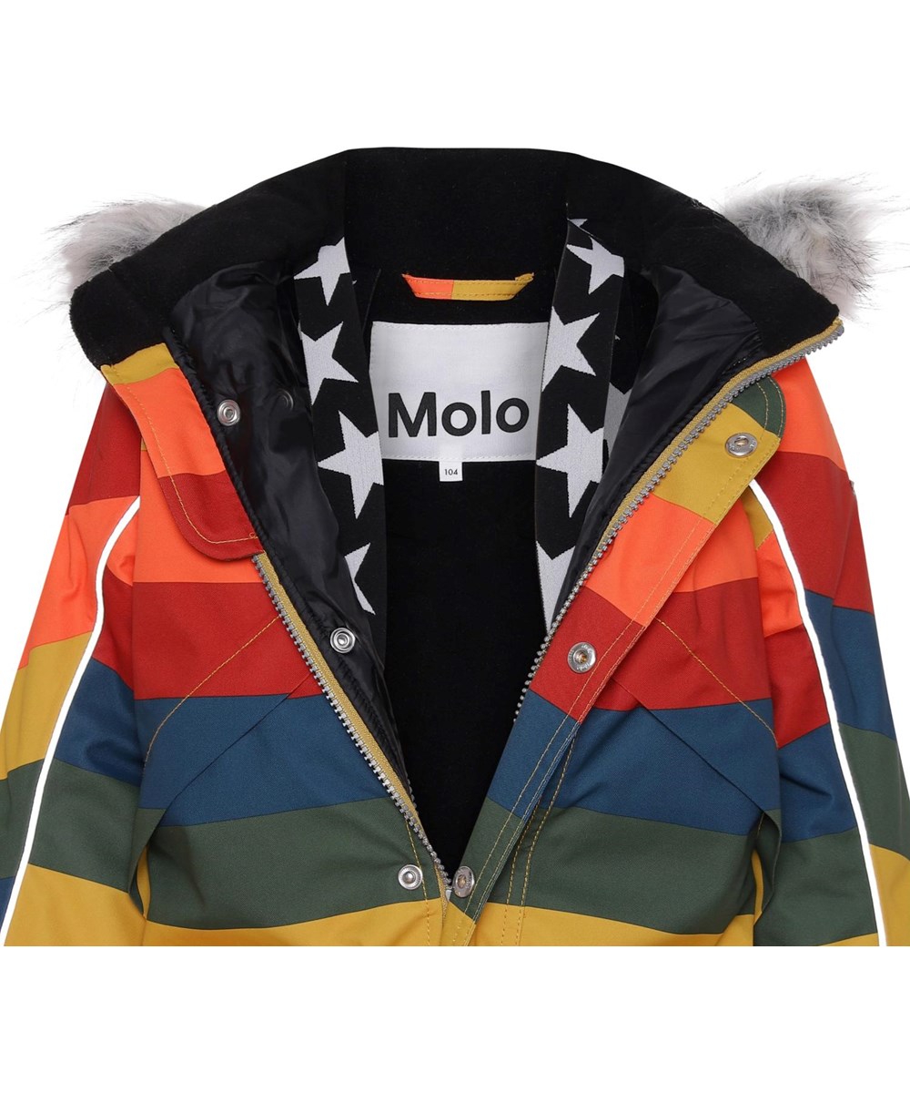 Polaris Fur - Rainbow - Recycelter Schneeanzug mit Regenbogenprint