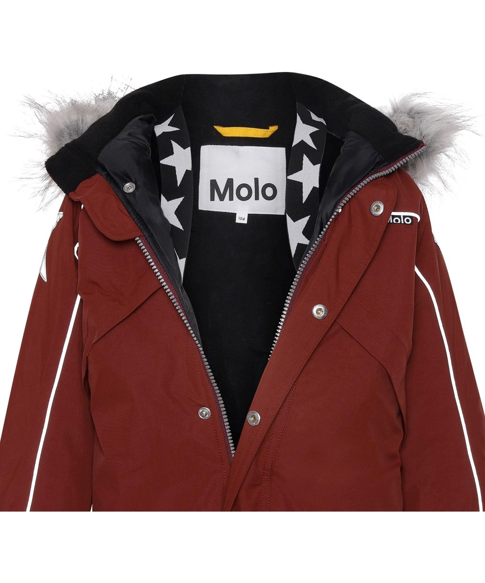 Polaris Fur - Rosewood - Recycelter roter Testsieger Schneeanzug