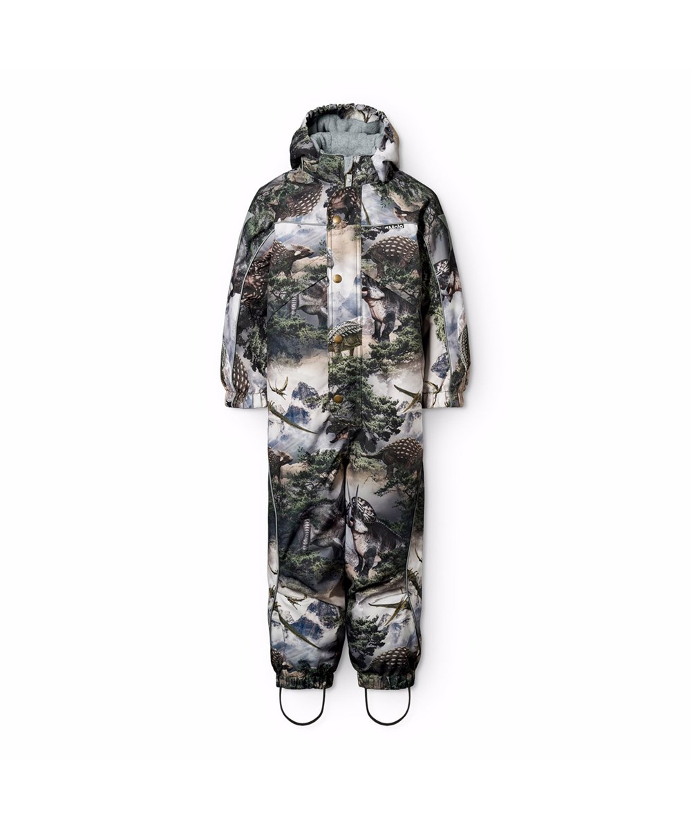 Polaris - Rocky Dino - Wind- und wasserdichter Overall mit Dinosaurier-Print aus recyceltem Polyester und gefüttert mit 3M™ Thinsulate™.