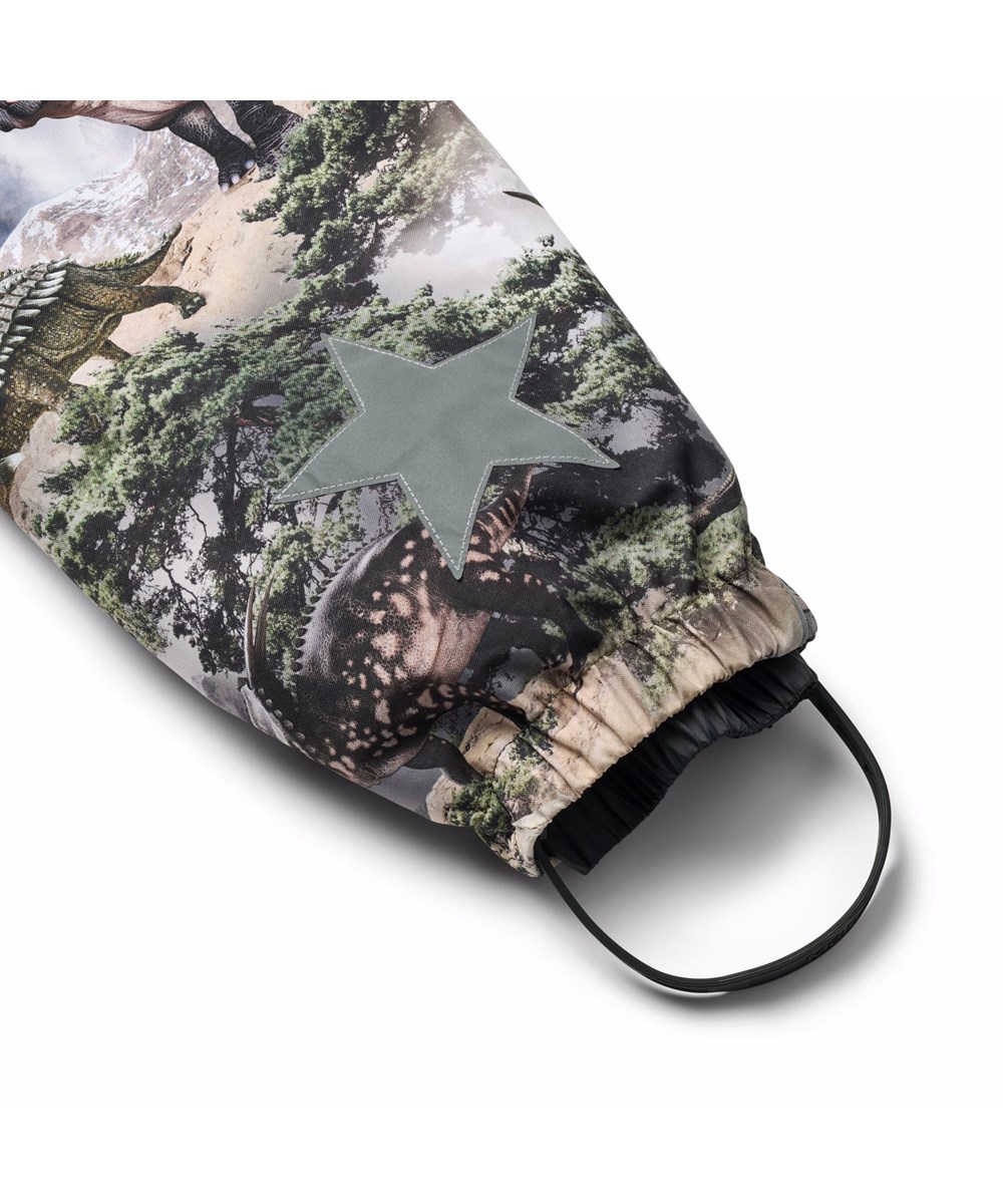 Polaris - Rocky Dino - Wind- und wasserdichter Overall mit Dinosaurier-Print aus recyceltem Polyester und gefüttert mit 3M™ Thinsulate™.