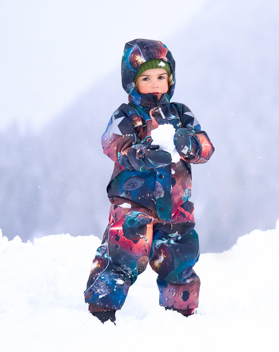 Polaris - Space Journey - Recycelter Schneeanzug mit Planetenaufdruck