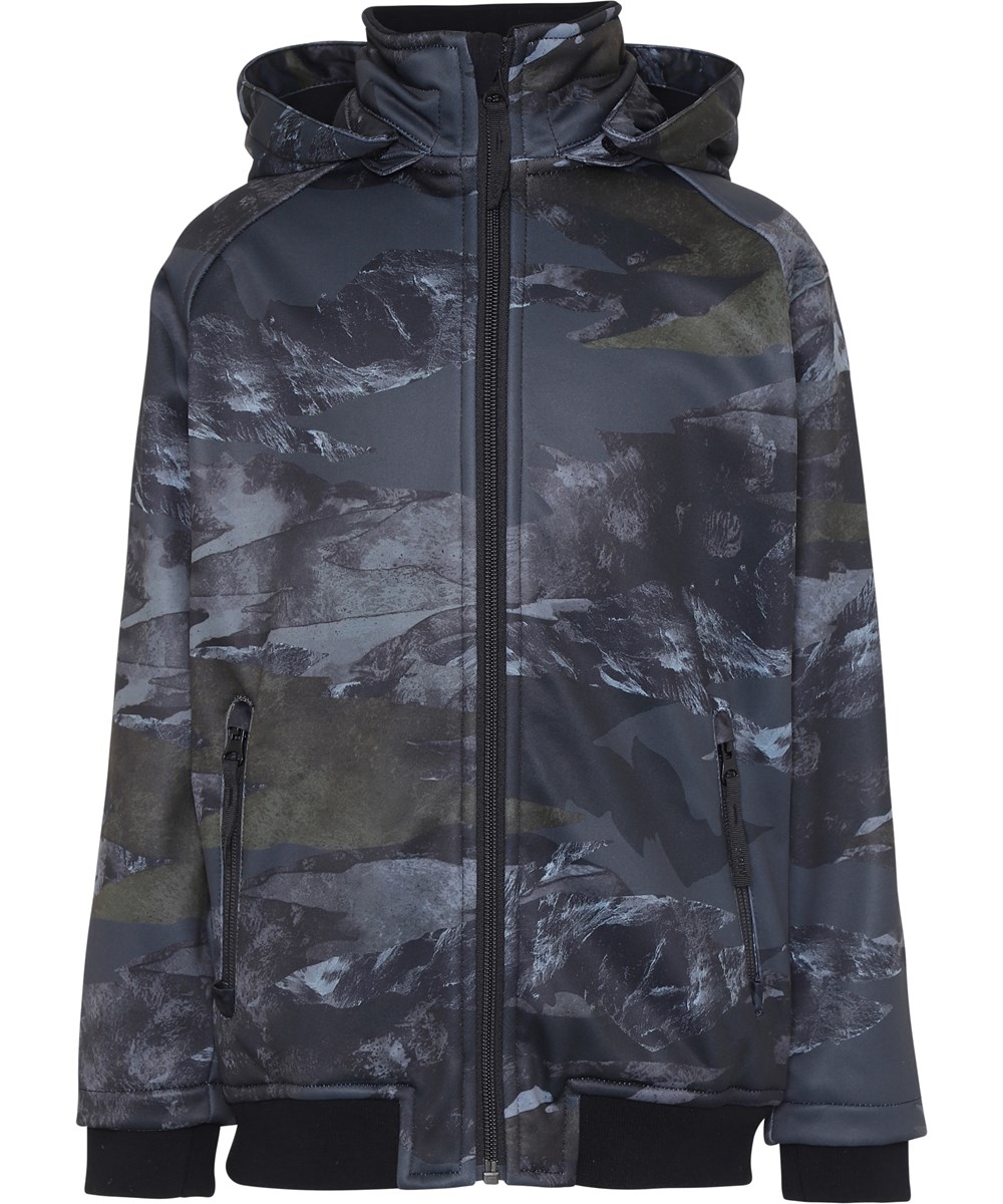 Cloudy - Mountain Camo - Sporty softshell jacket in camouflage