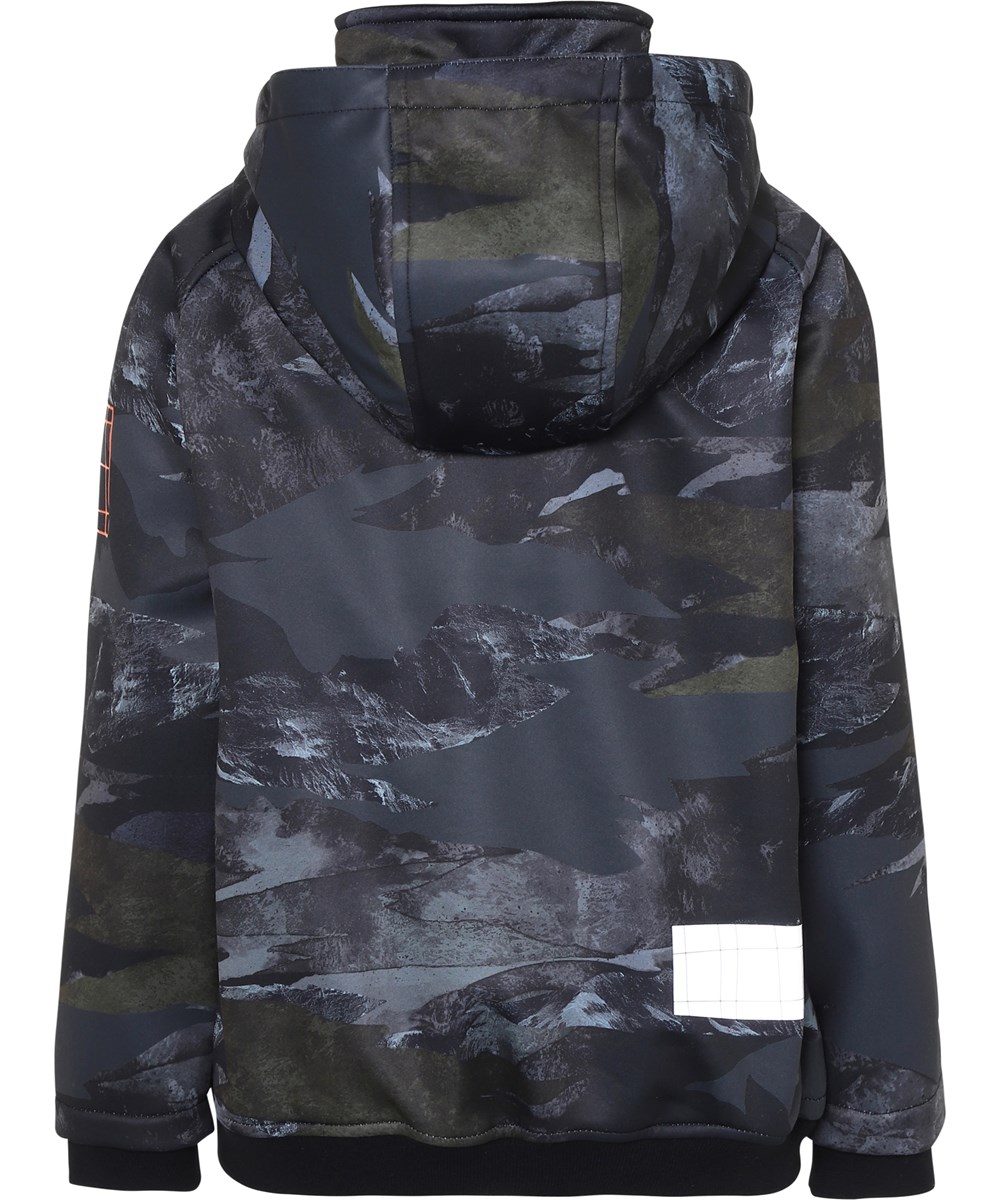 Cloudy - Mountain Camo - Sporty softshell jacket in camouflage