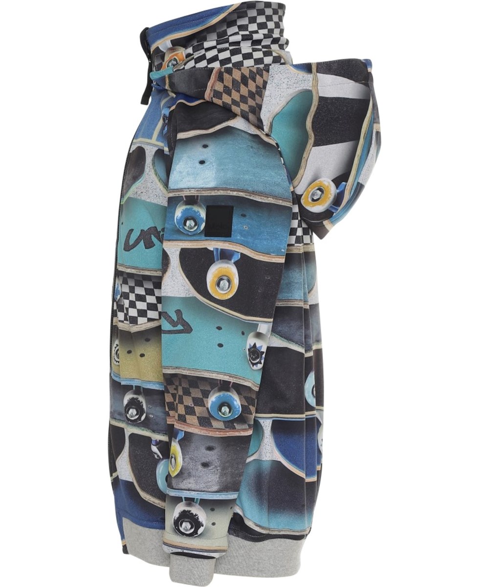 Cloudy - Stacked Boards - Waterproof, softshell jacket with skateboards
