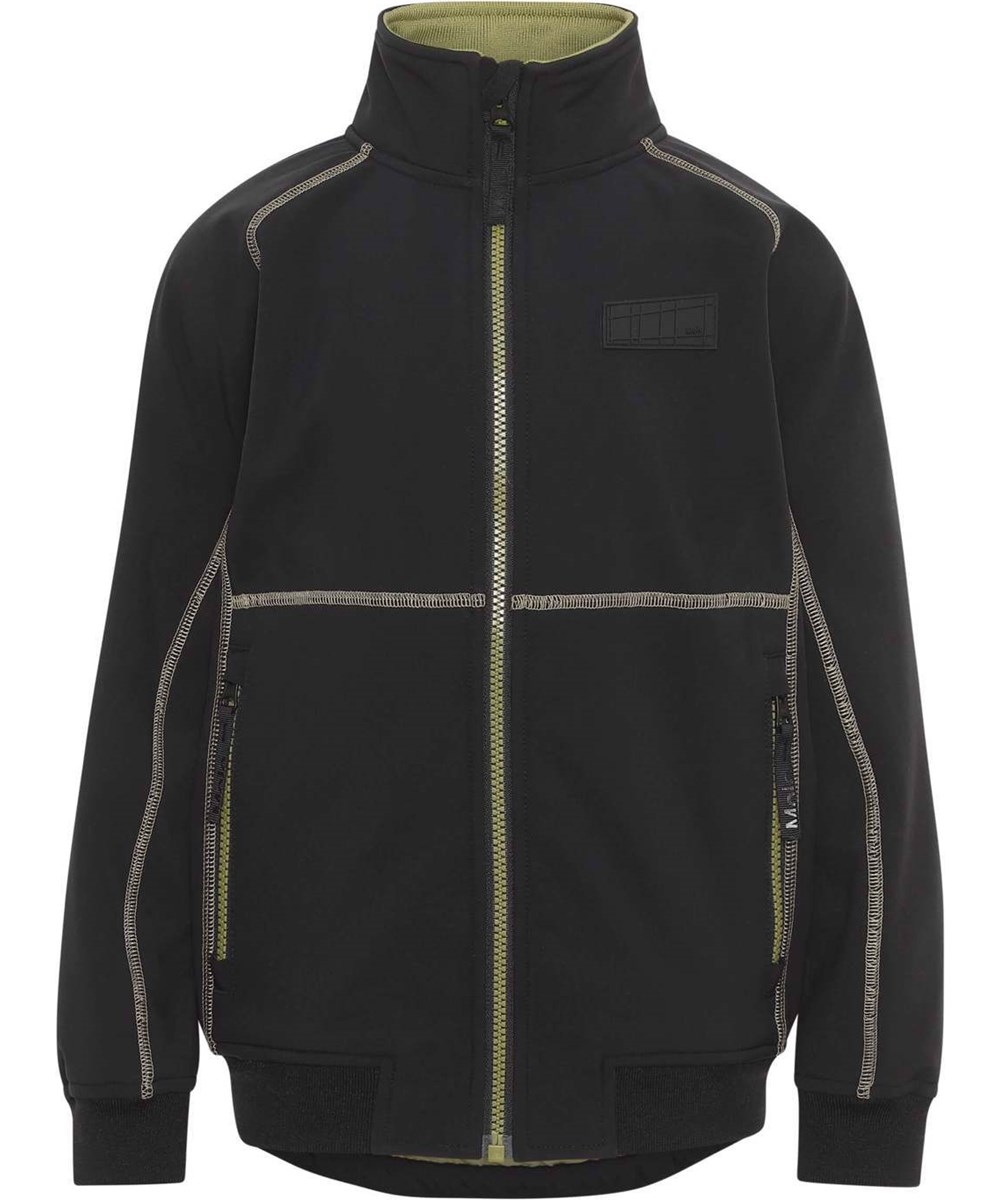 Cloudy - Black - Recycled functional softshell jacket in black