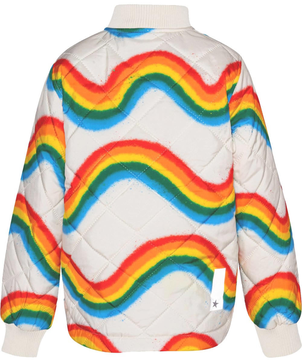 Hallow - Rainbow Big - Thermal jacket in recycled polyester with a rainbow print