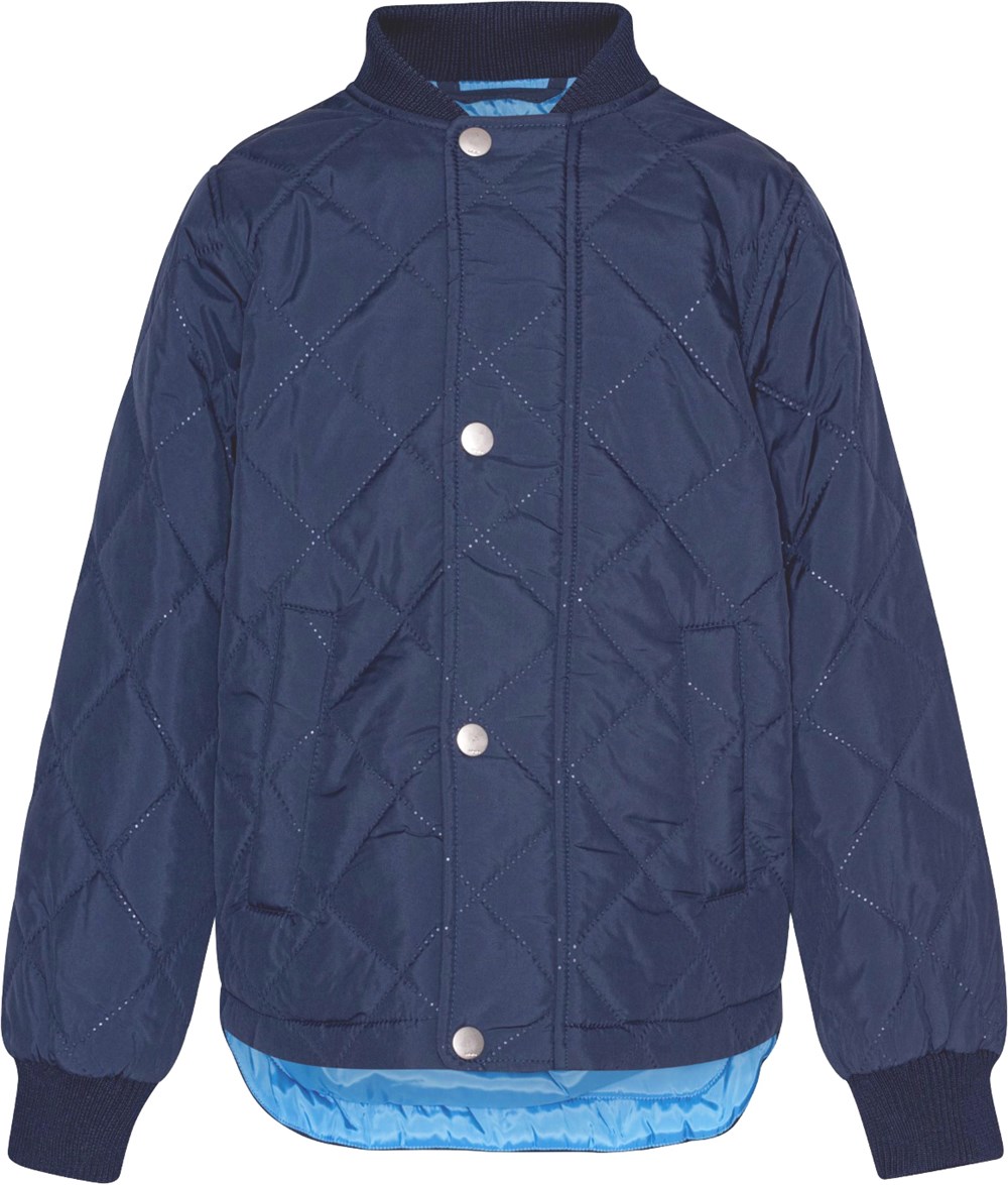 Hallow Universe Dark blue thermal jacket in recycled polyester