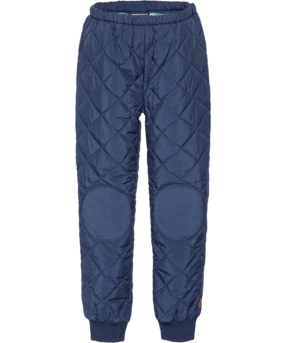 Harlan - Universe - Dark blue thermal trousers in recycled polyester