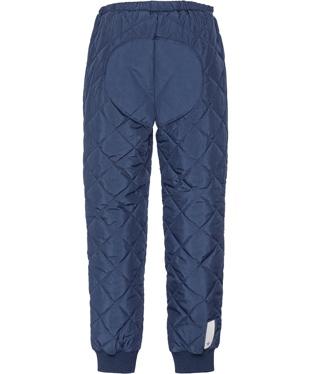 Harlan - Universe - Dark blue thermal trousers in recycled polyester