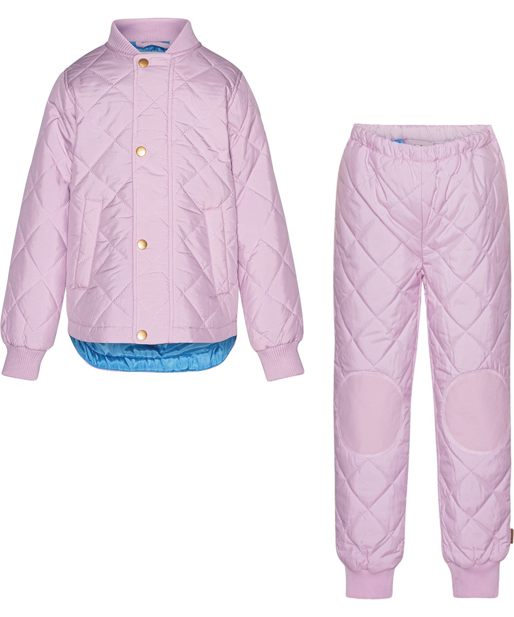 Hawkins - Alpine Glow - Purple thermal set in polyester