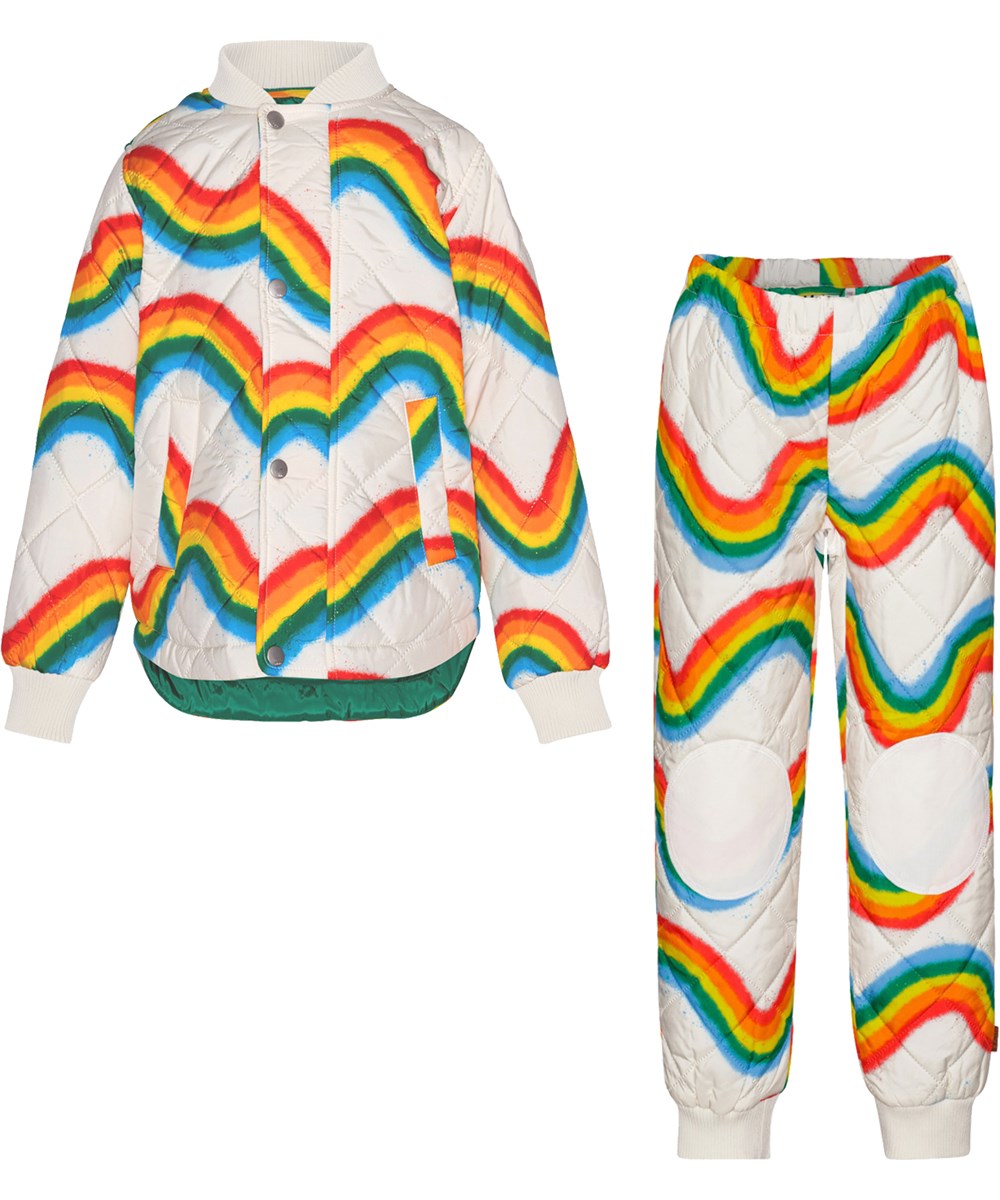 Hawkins - Rainbow Big - Thermal set in polyester with rainbow print