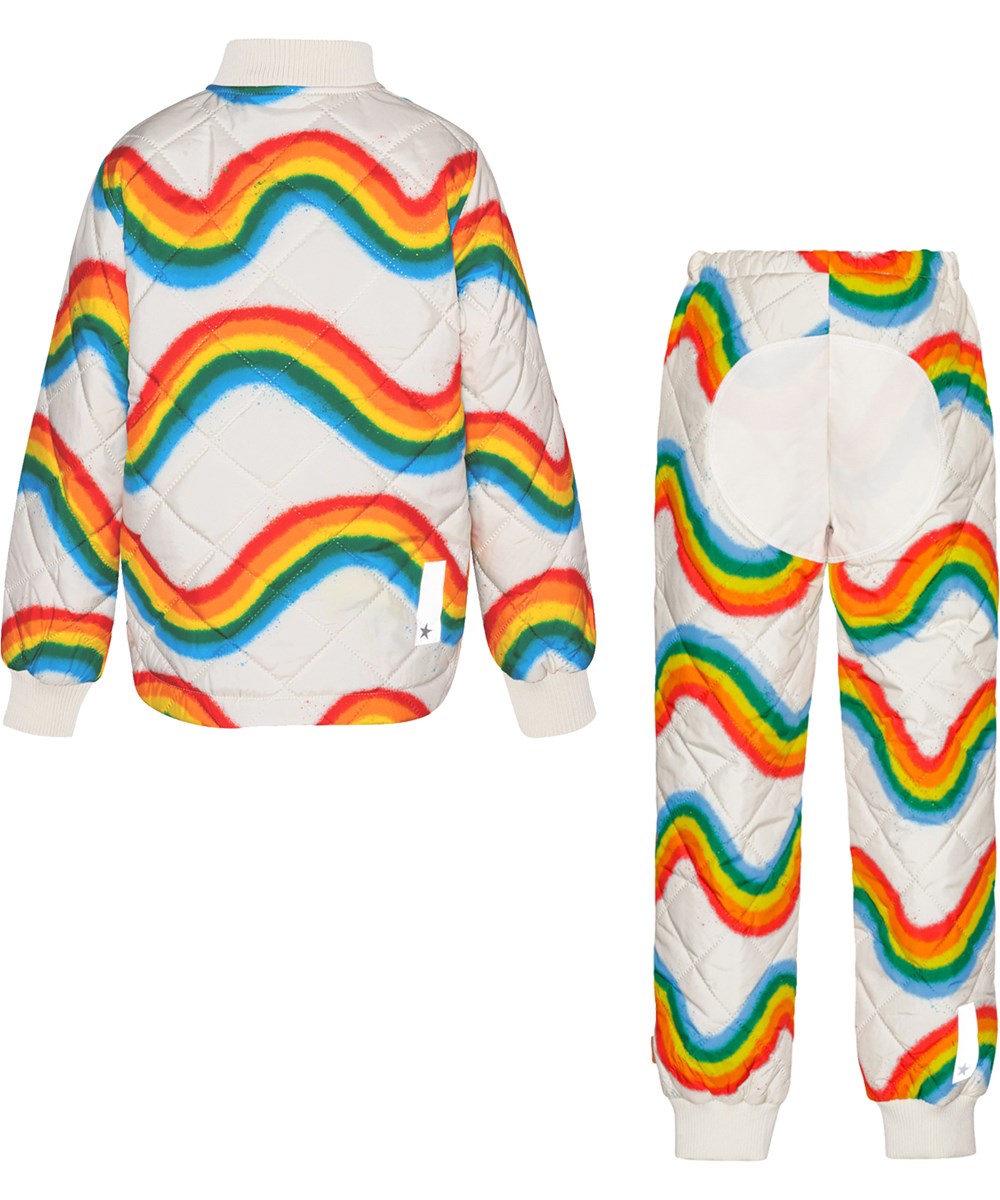Hawkins - Rainbow Big - Thermal set in polyester with rainbow print