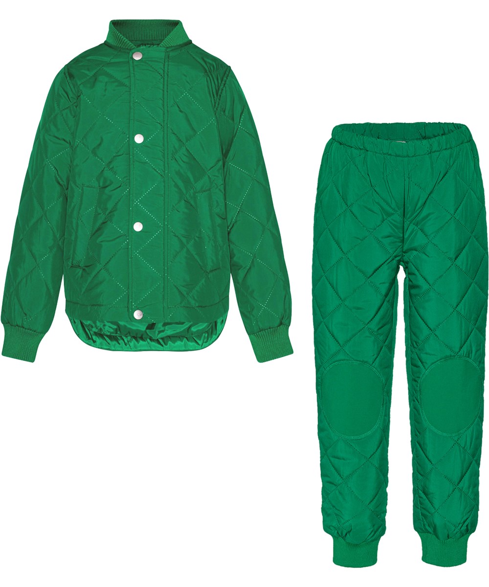 Hawkins - Vivid Green - Green thermal set in polyester