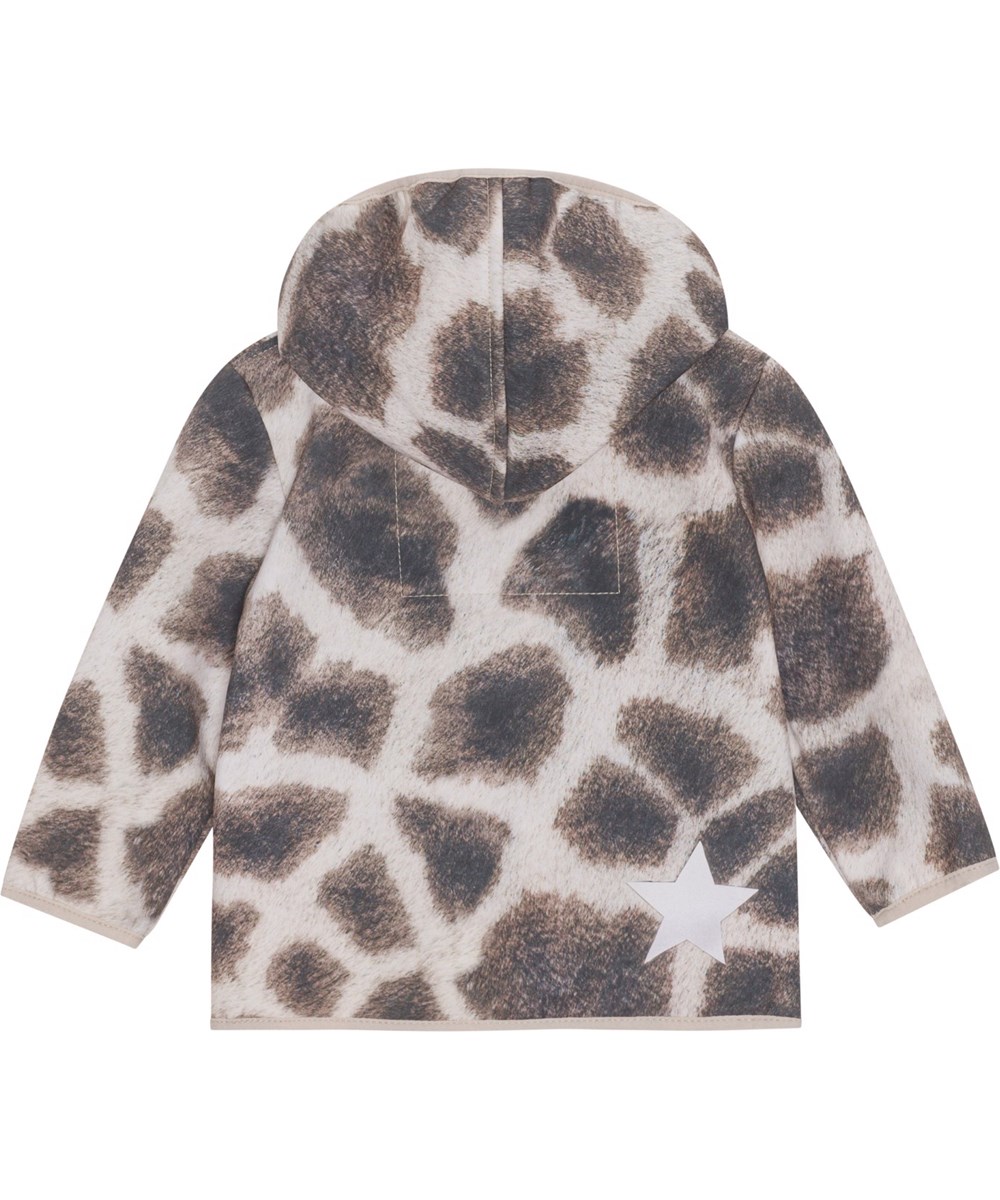 Hide - Giraffe - Baby softshell jacket with giraffe print 