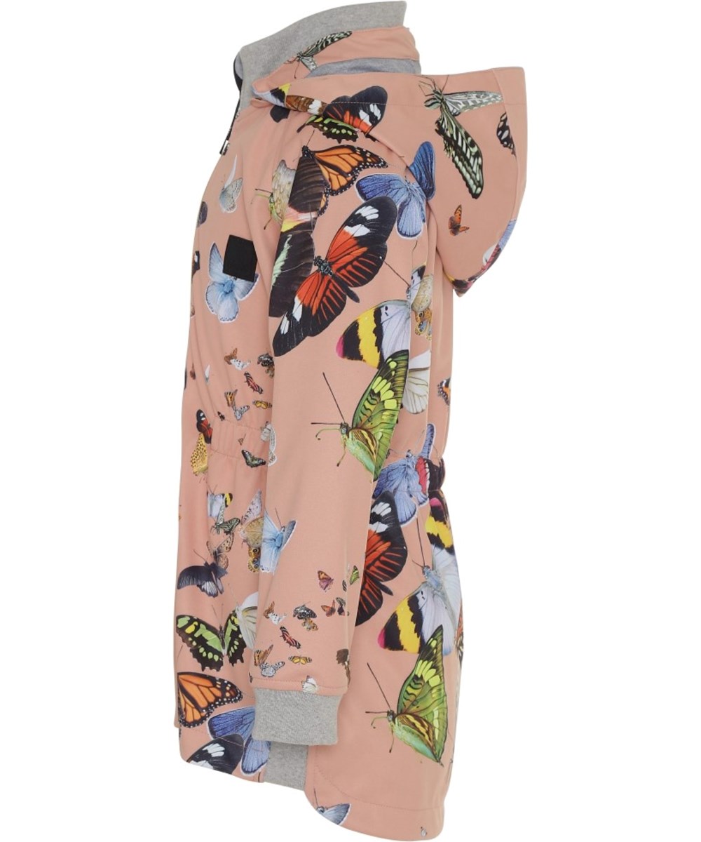 Hillary - Flying Butterflies - Waterproof, softshell jacket with butterflies