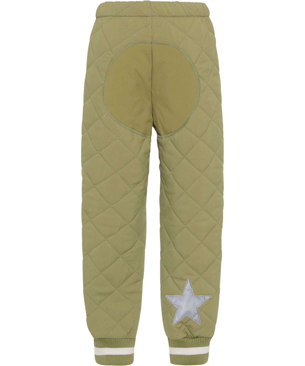 Hoti - Cedar - Recycled thermal trousers in moss green