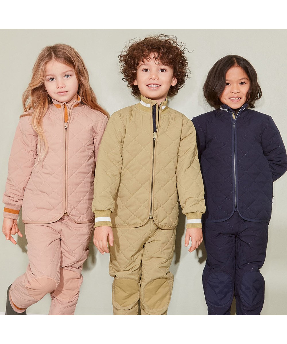 Hoti - Cedar - Recycled thermal trousers in moss green