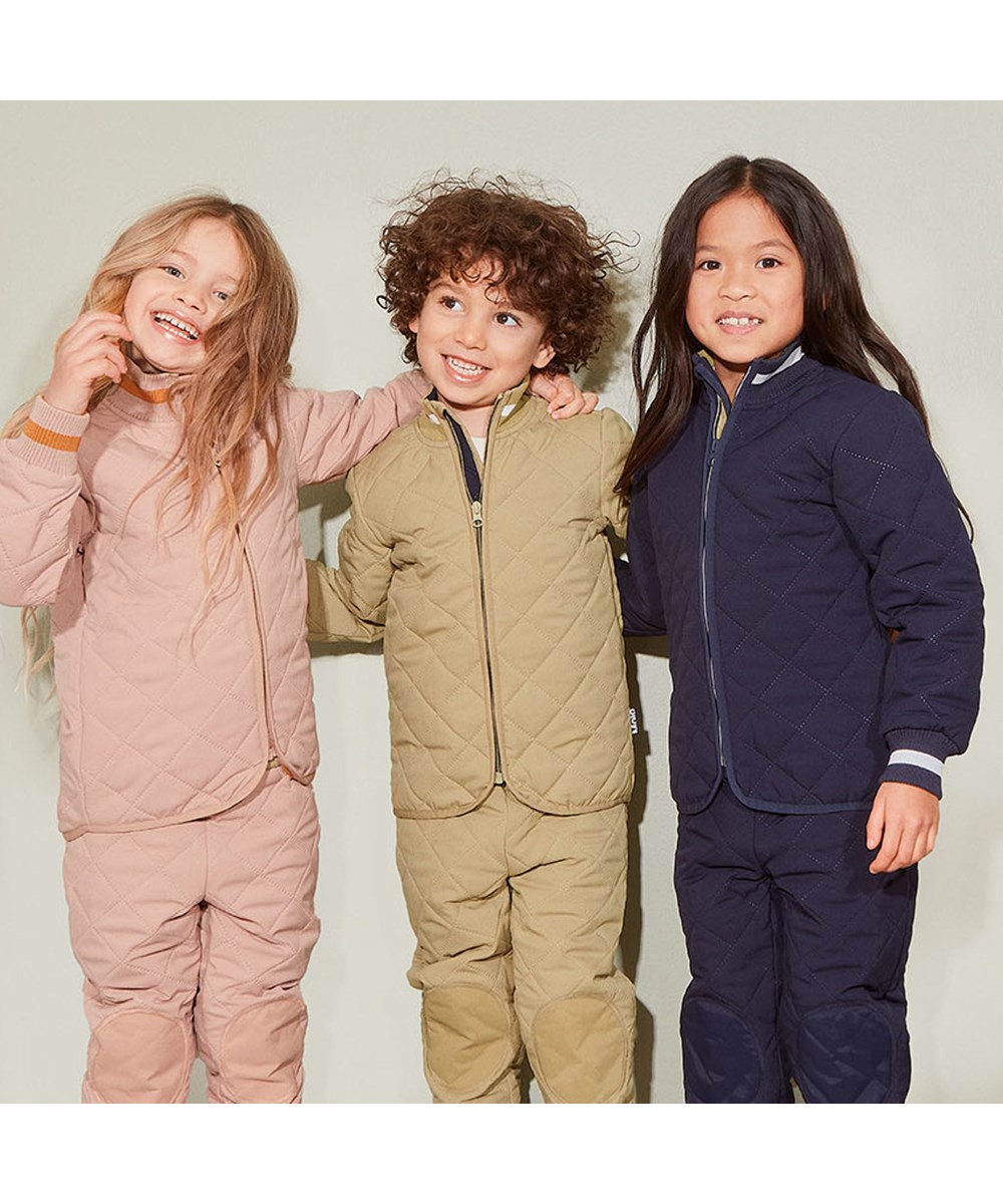 Hoti - Cedar - Recycled thermal trousers in moss green