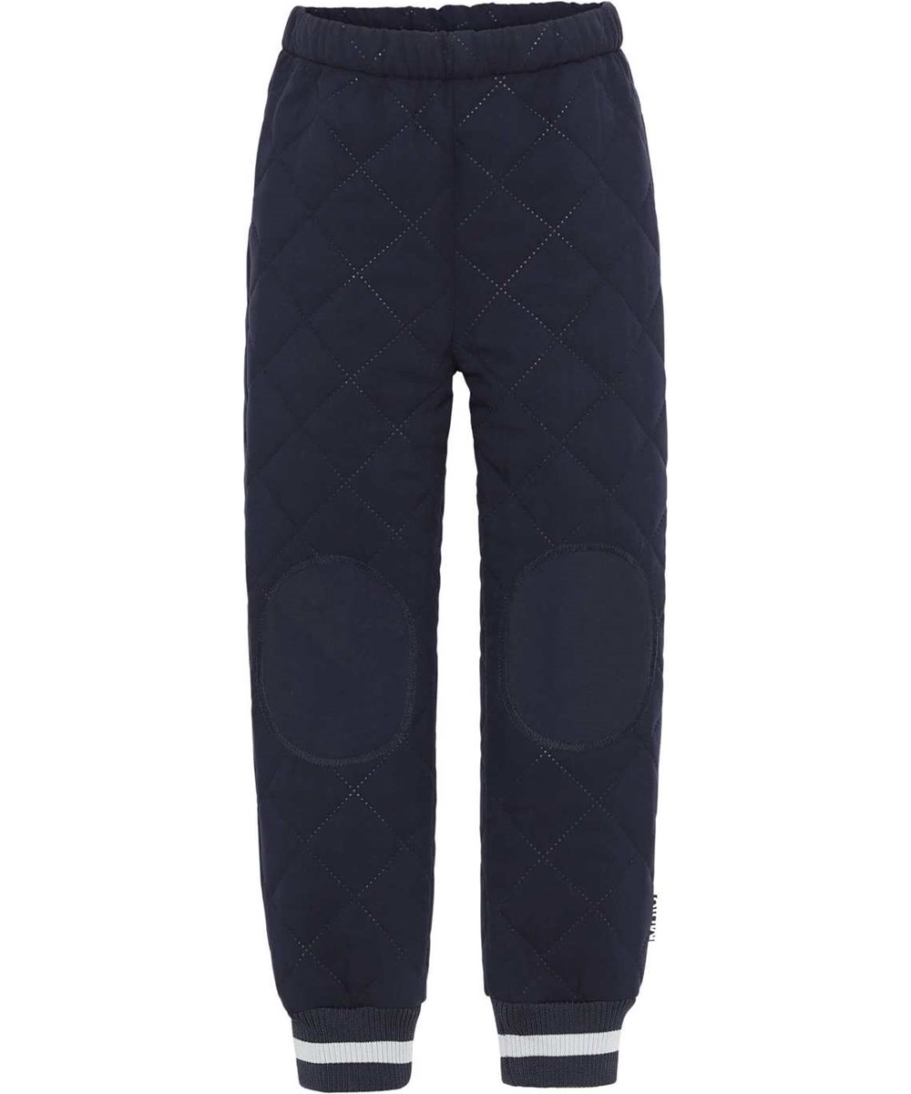 Hoti - Classic Navy - Recycled thermal trousers in dark blue