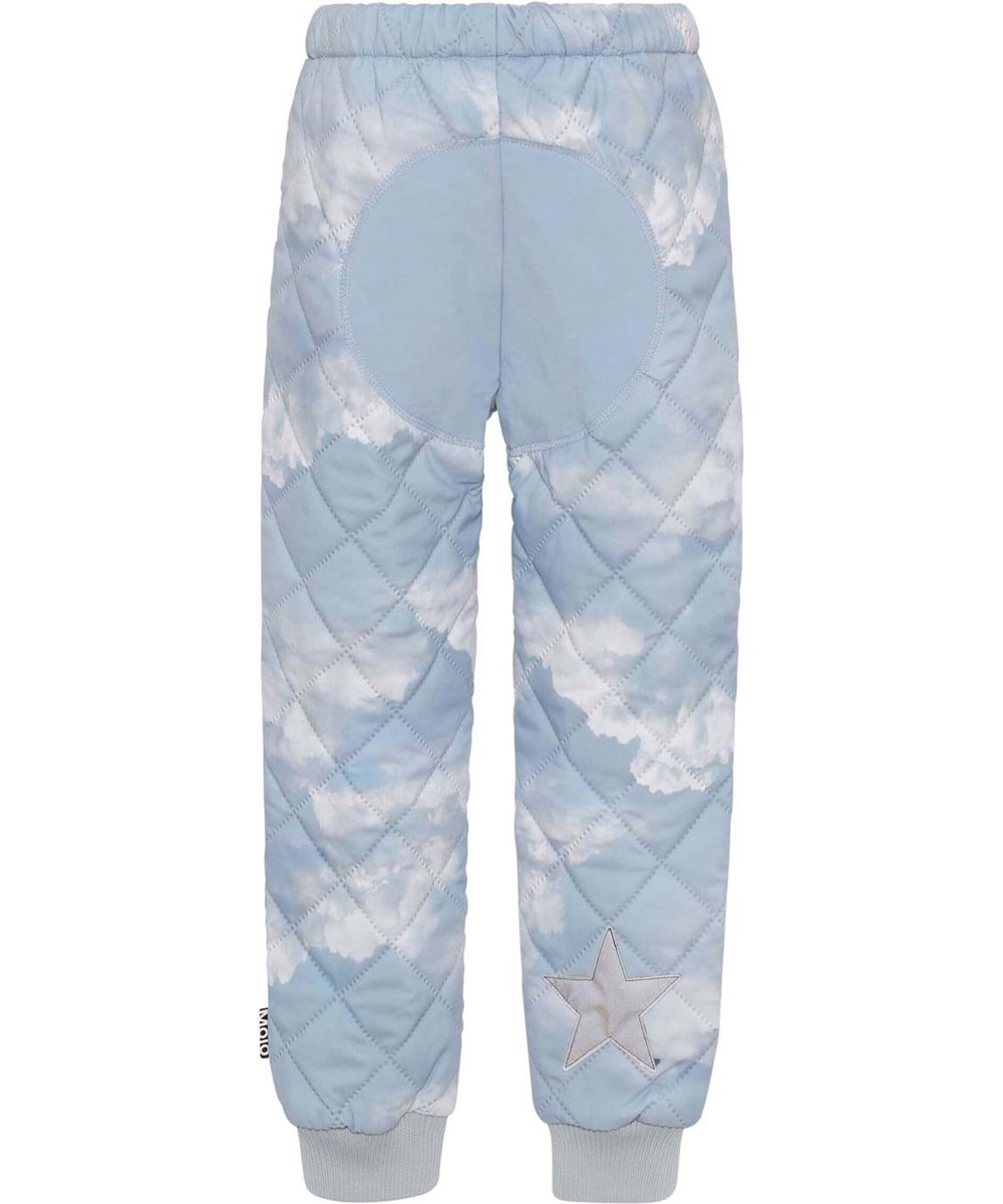 Hoti - Cloudy Day - Recycled thermal trousers in sky print