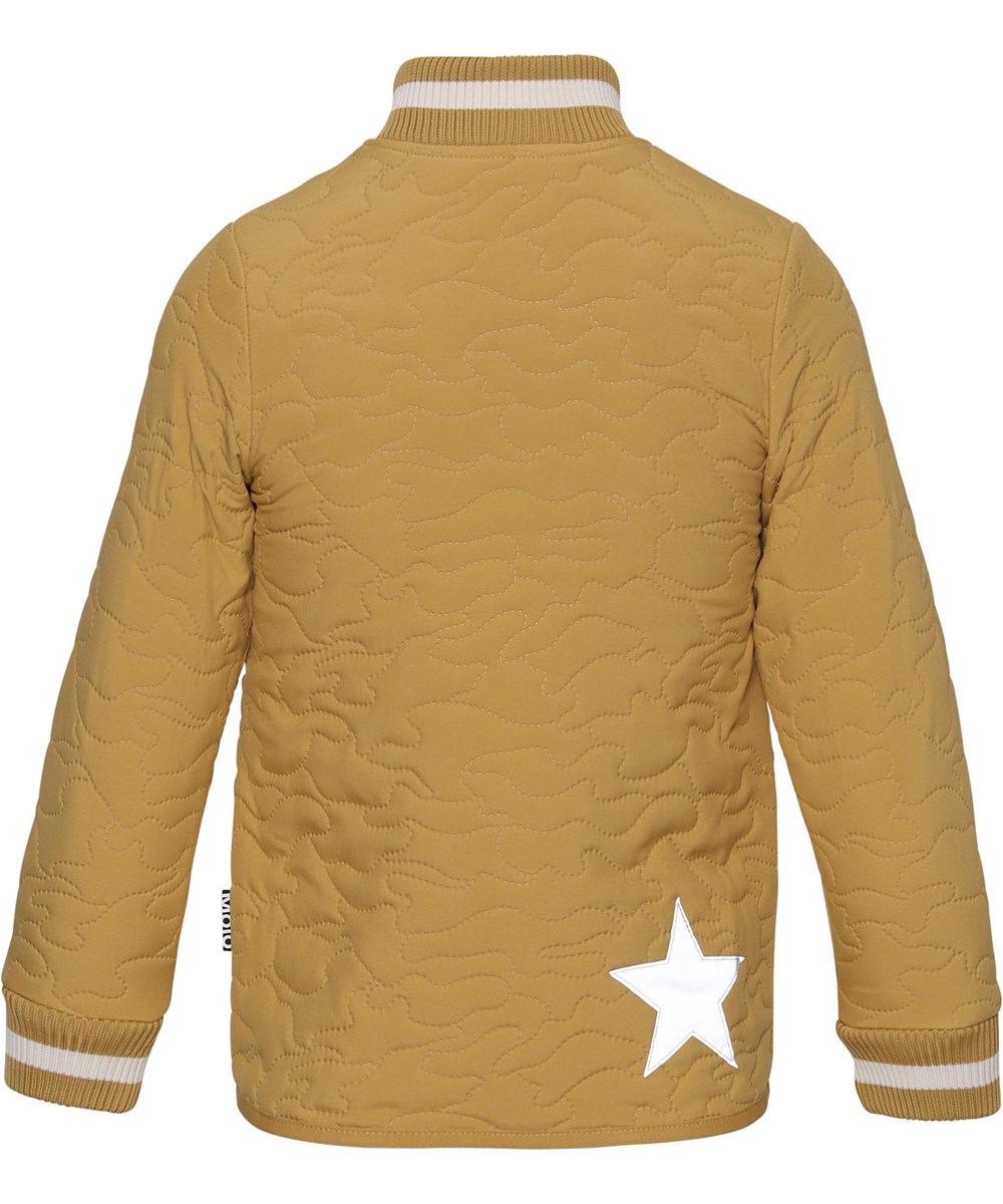 Husky - Honey - Golden thermal jacket with green stripe