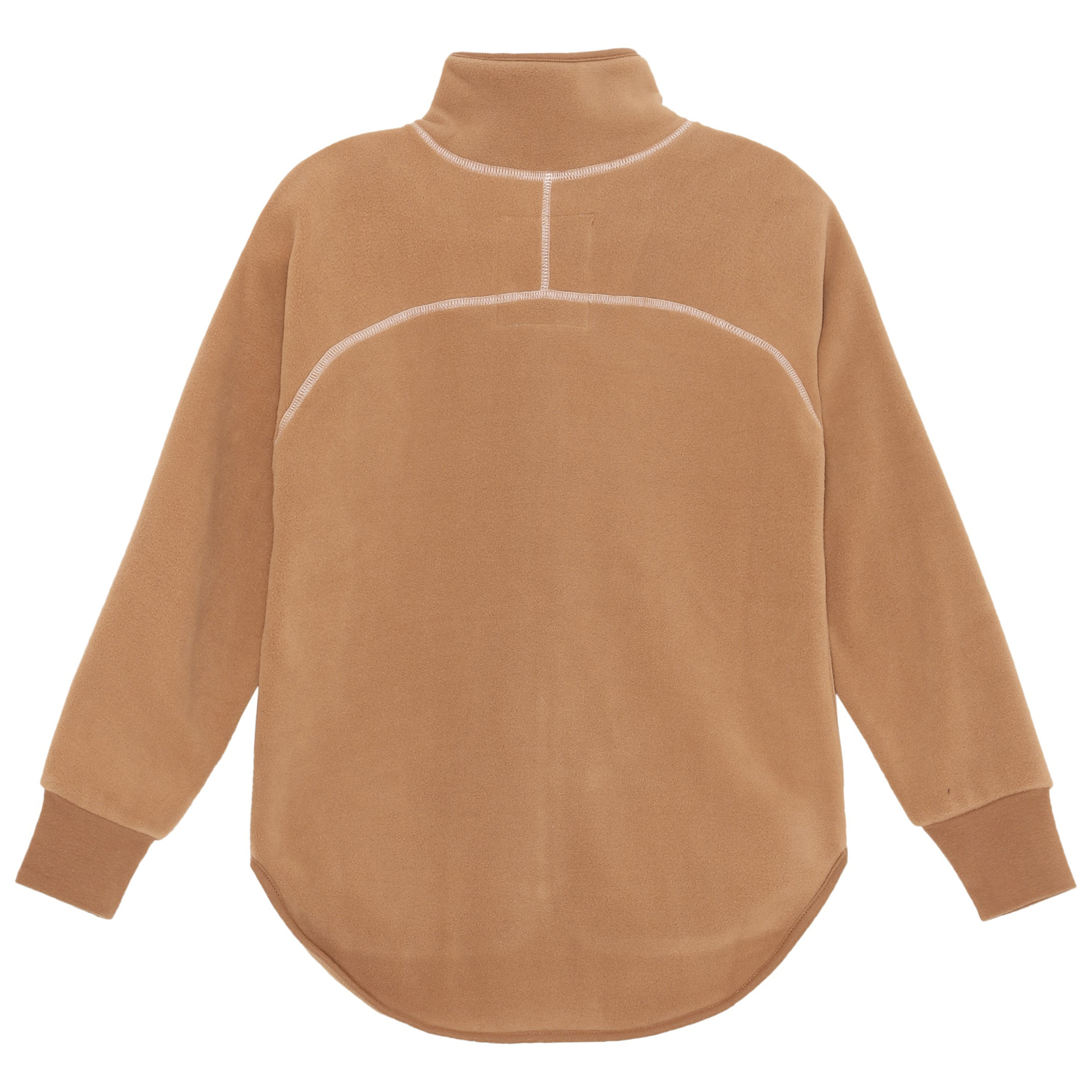 Ulani Rose Mist Rose fleece jacket with light coloured stitching