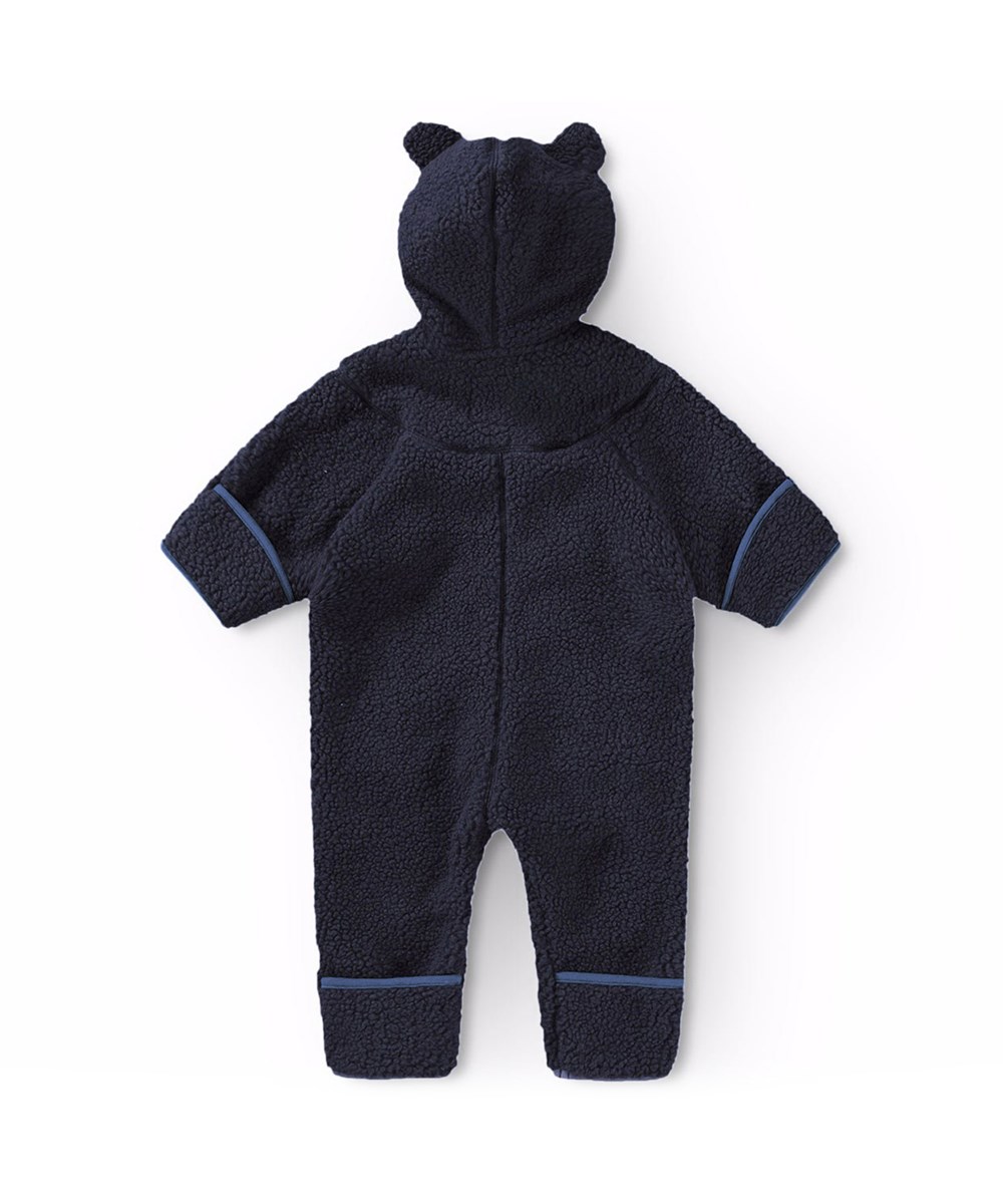 Umeko - Dark Night - Dark blue fleece suit for babies and toddlers