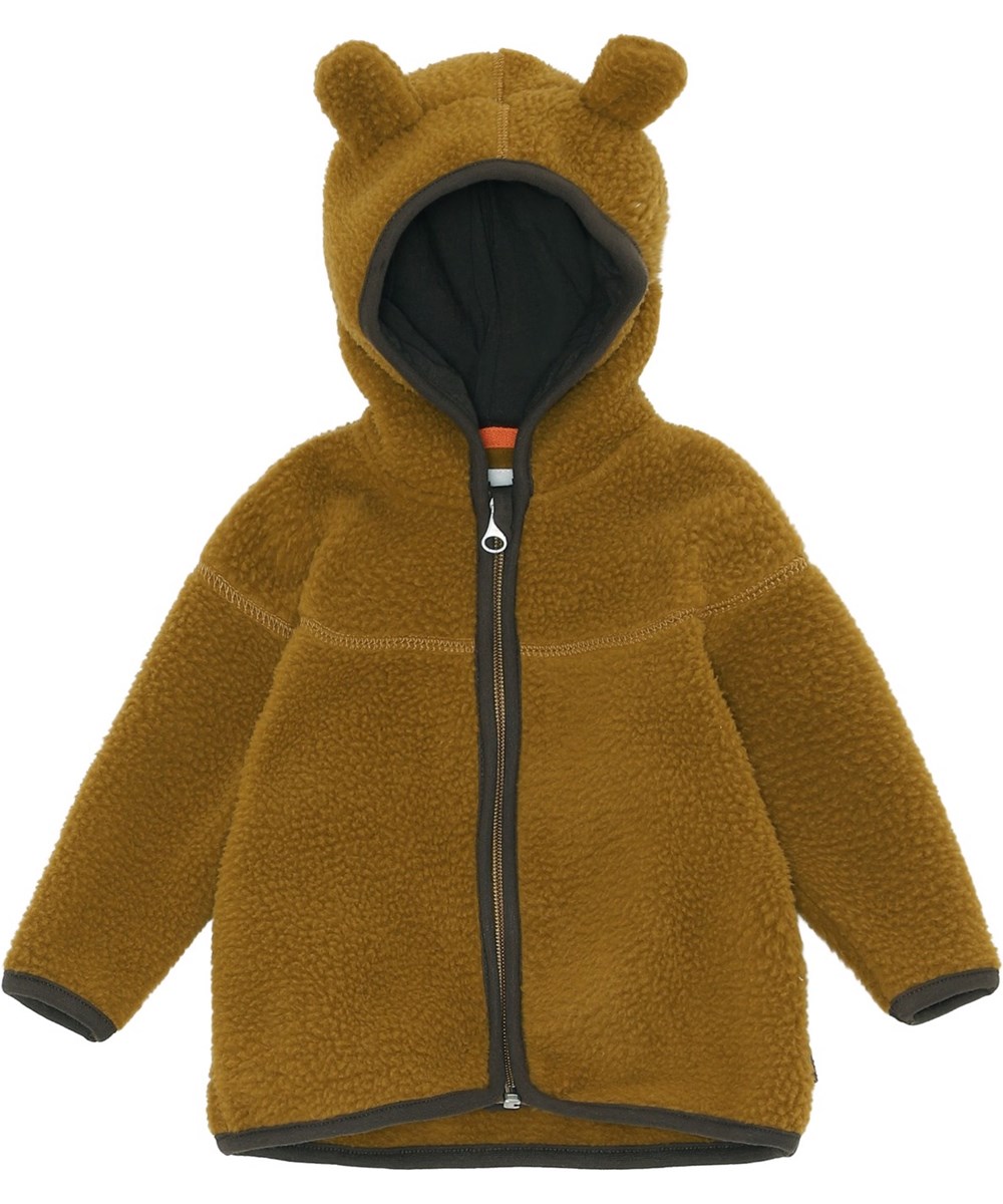 Ummi - Earthy - Recycled brown baby fleece jacket