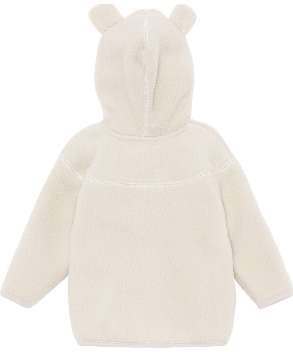 Ummi - Moon - Recycled white baby fleece jacket