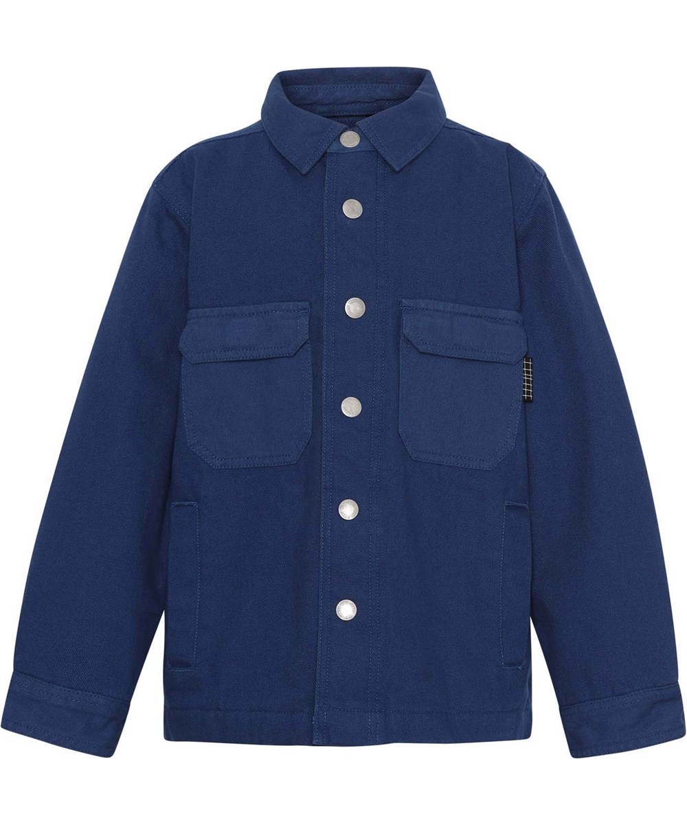 Henleys - Naval Blue - Navy blue canvas shirt
