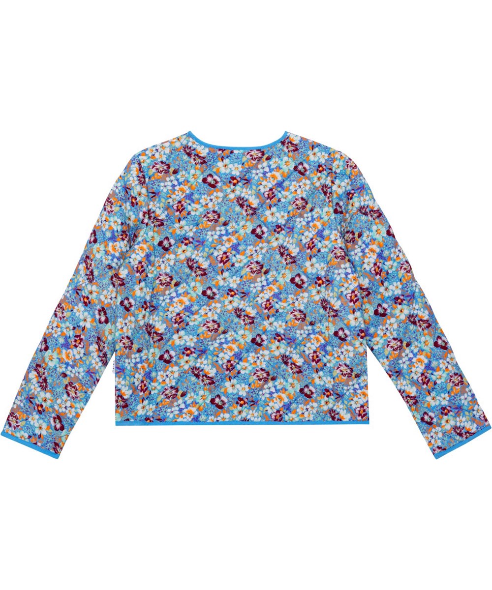 Herdis - Spring Bloom Mini - Cotton, summer children's jacket in floral print 