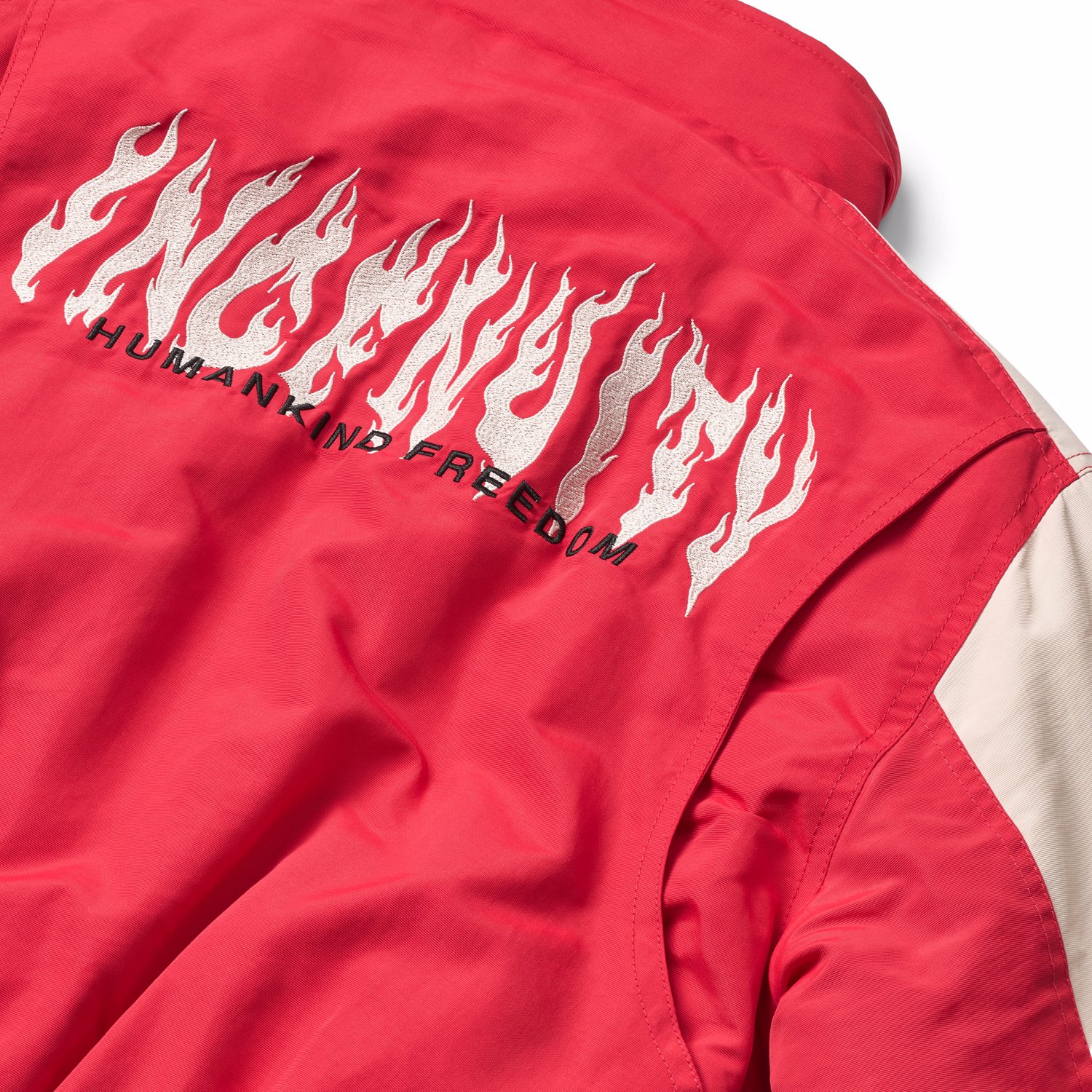 Herold - Vivid - Red and white jacket for children with an