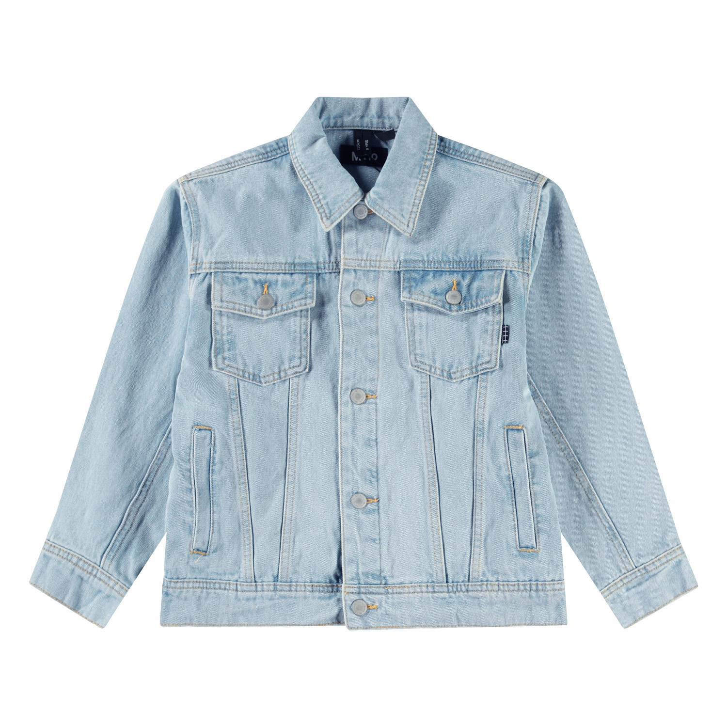 Honore - Sun-Bleach Blue - Light blue denim jacket for children in
