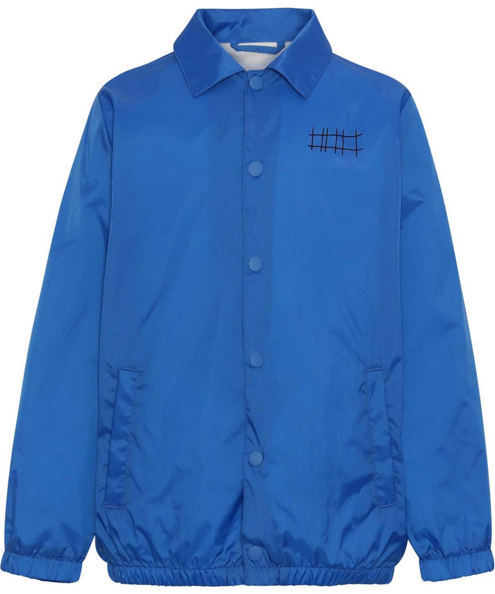 Hoskin - Royal Blue - Blue jacket in 100% recycled nylon