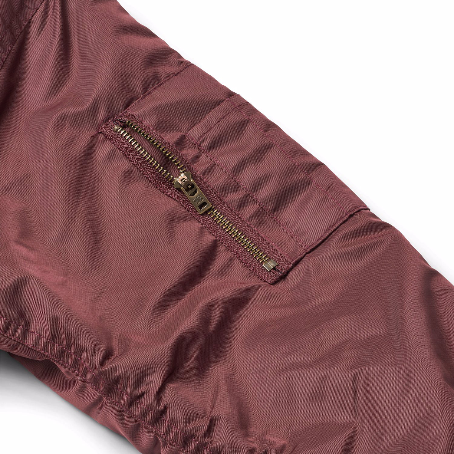 Howie - Dragon Blood - Burgundy bomber jacket with a zipper